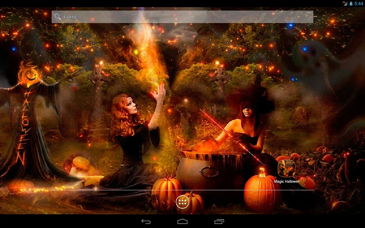 Magic Halloween Free Live Wallpaper for Android - Spooky Transformations