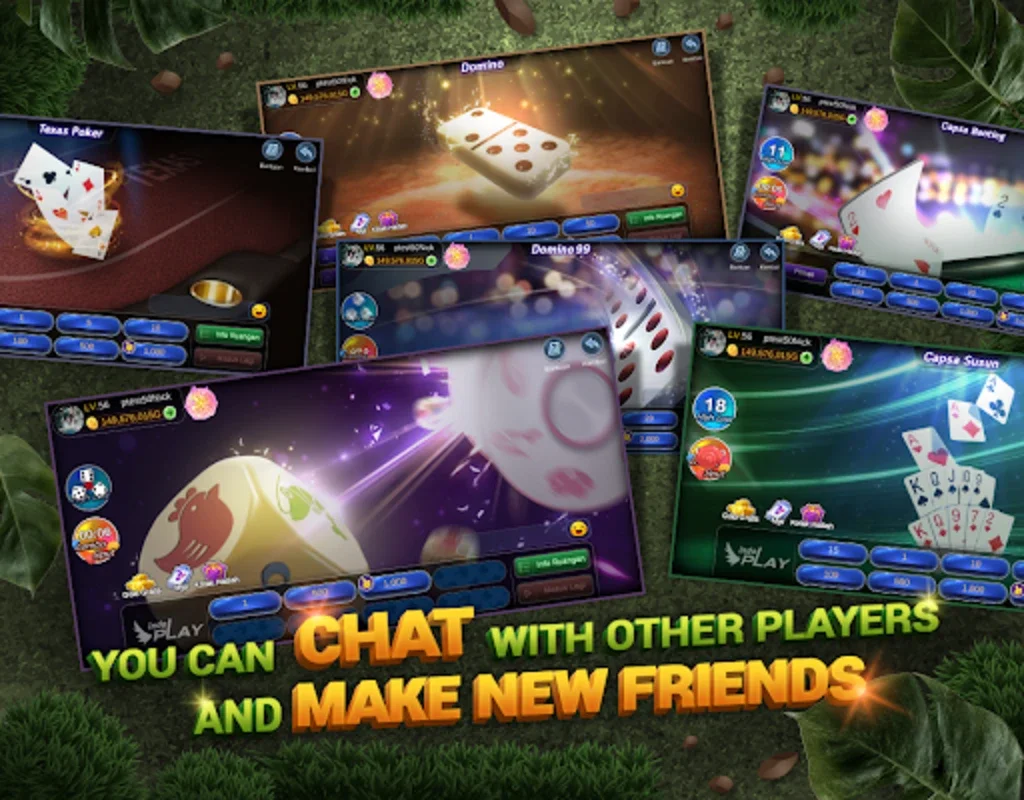 Indoplay-Capsa Domino QQ Poker for Android - No Downloading Needed