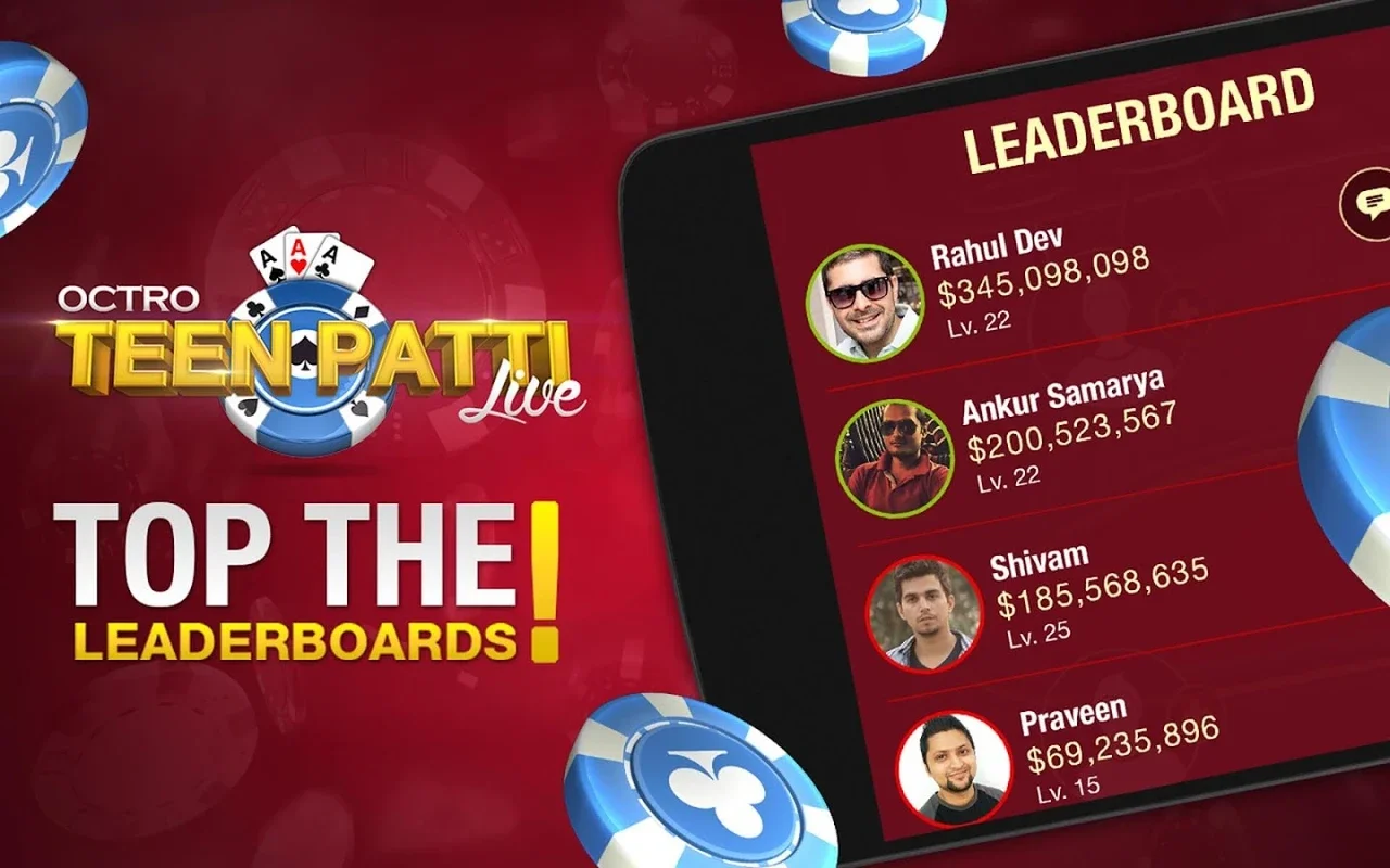 Teen Patti Live! for Android - Test Your Card Skills