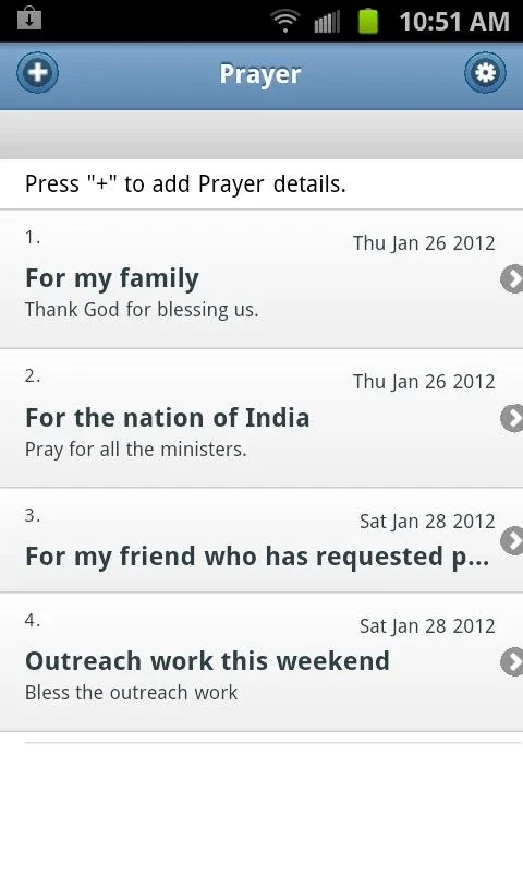 Prayer for Android - Manage Prayer Requests Easily