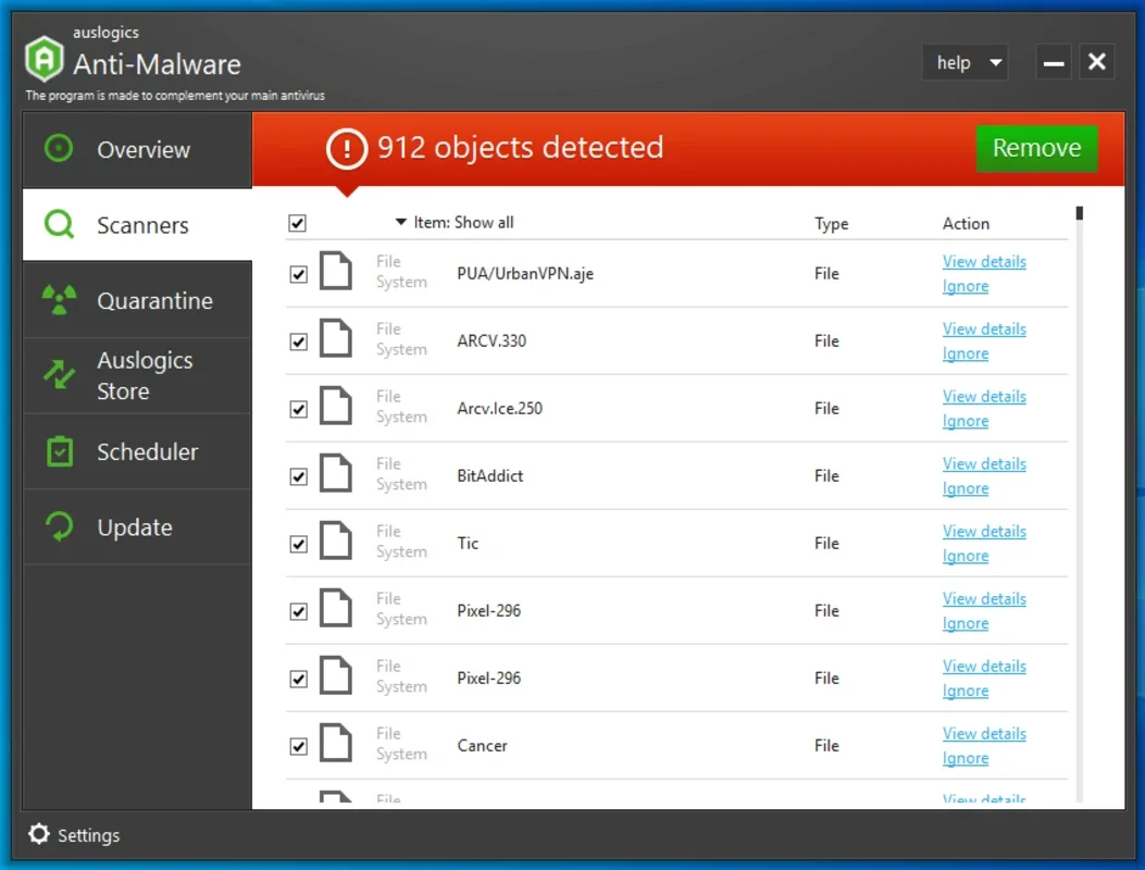 Auslogics Anti-Malware for Windows - Comprehensive Protection