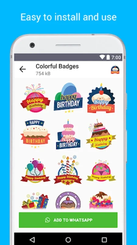 Birthday Stickers for Whatsapp for Android - Enhance Chats