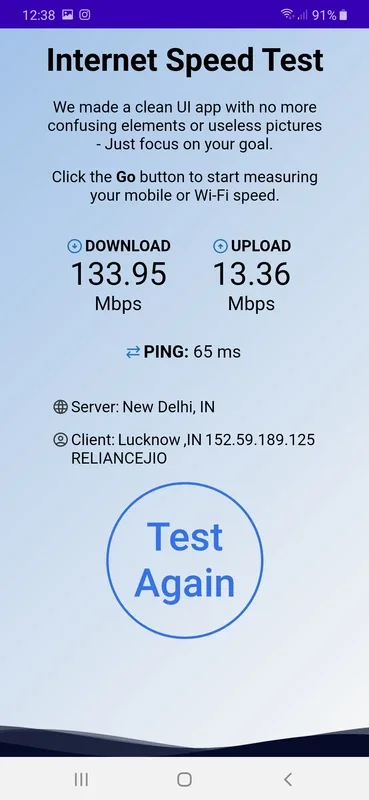 Internet Speed Test for Android - Accurate Connection Assessment