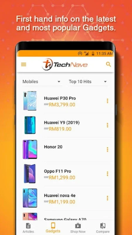 Technave - Tech News, Specs for Android: Stay Informed