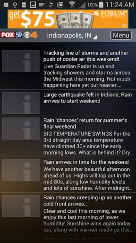 The Indy Weather Authority for Android - Real-Time Updates