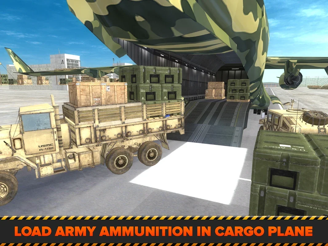 Army Cargo Plane Airport 3D for Android - Realistic Flight Sim