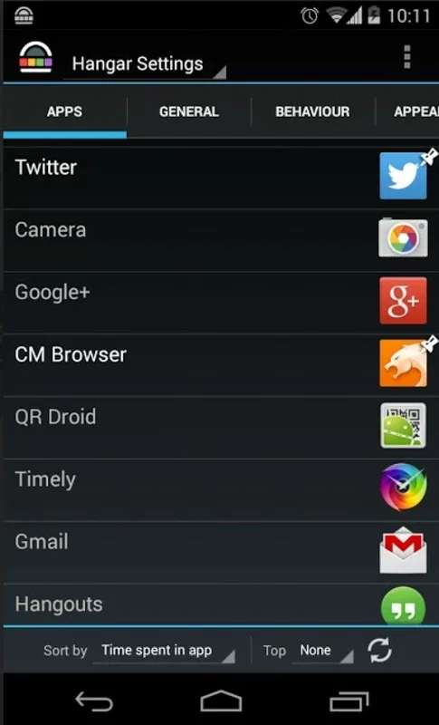 Hangar - Smart App Shortcuts for Android: Streamlined Access