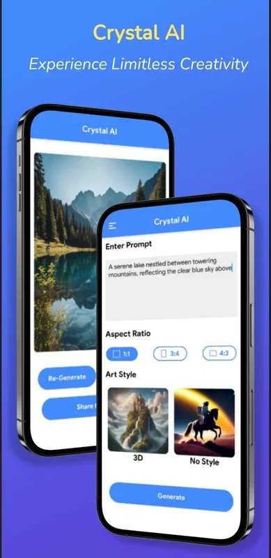 Crystal - AI Image Generator for Android - No Downloading Required
