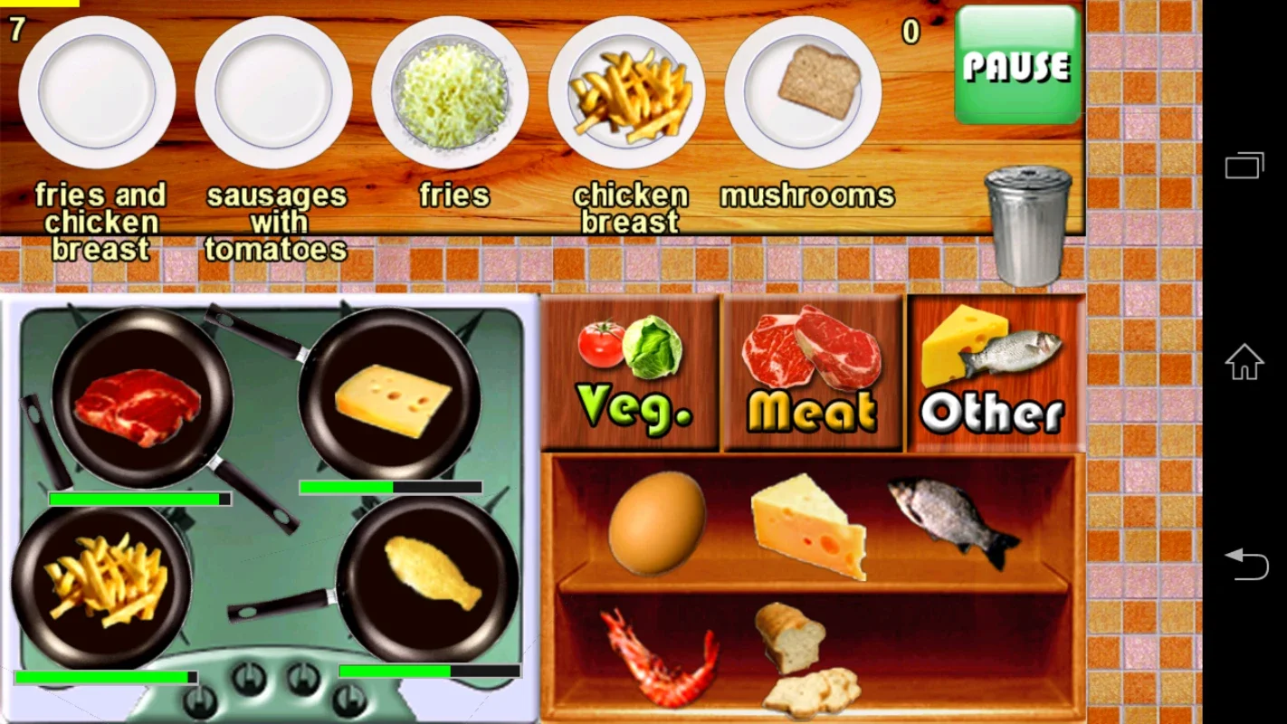 Bistro Cook for Android: Test Your Chef Skills