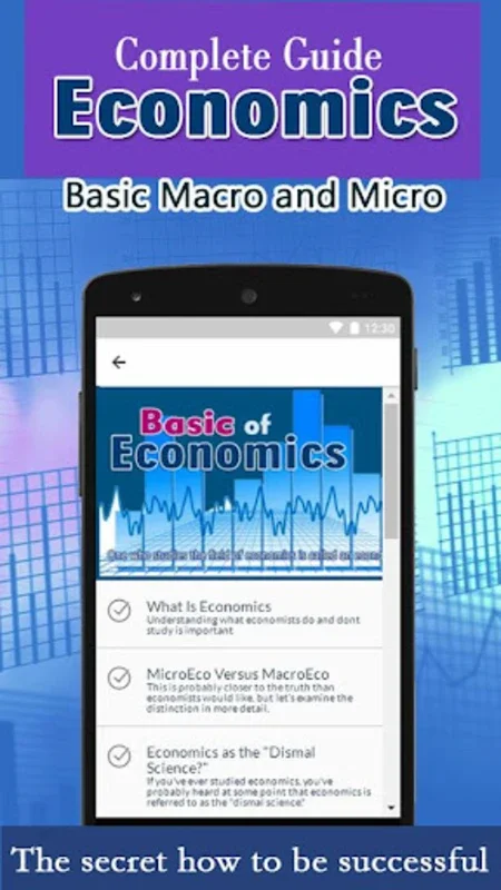 Basic of Economics Macro and M for Android: Explore Key Concepts