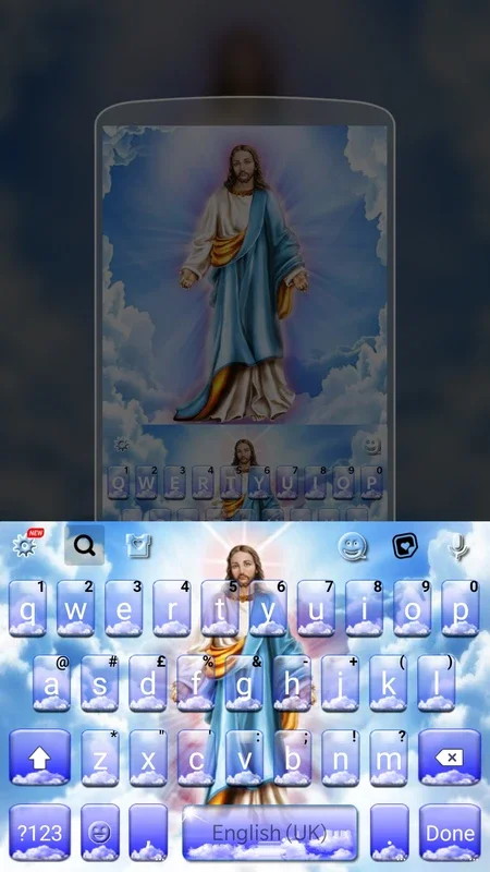 Holy Jesus for Android - Customize Your Keyboard with Divine Grace