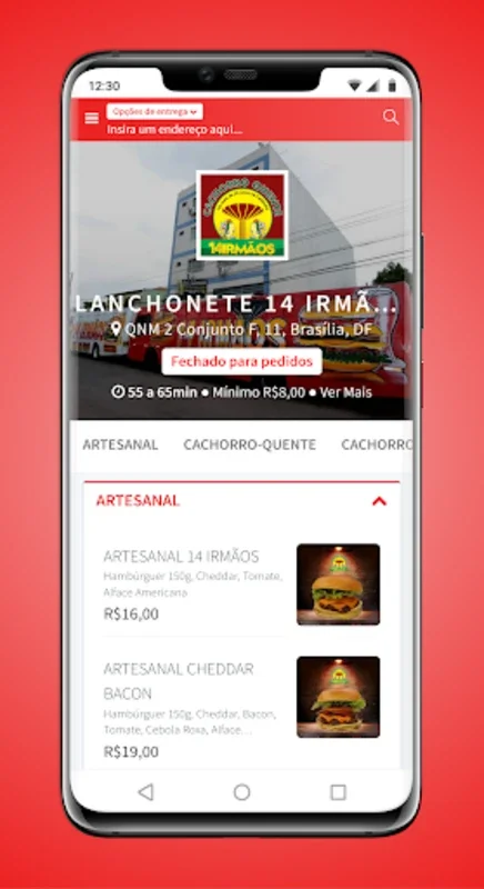 14 Irmãos Cachorro-Quente for Android - Simplify Snack Ordering