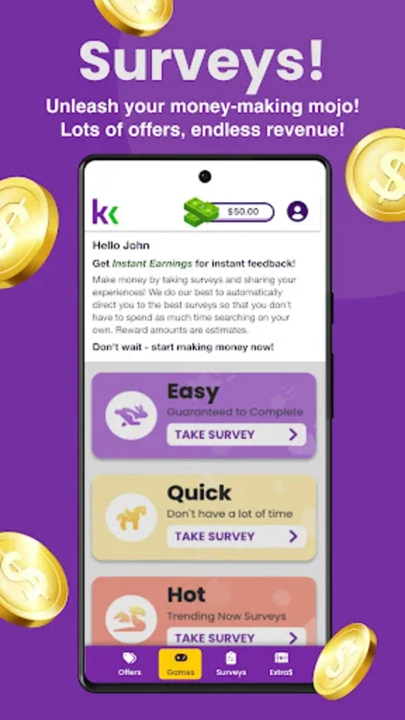 KashKick for Android - Earn Cash Easily