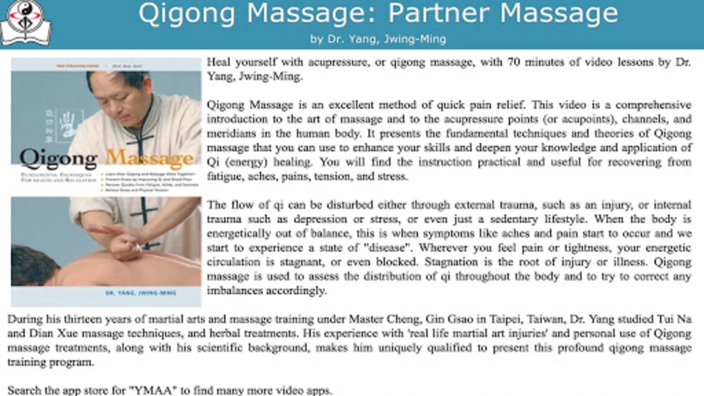 Qigong Massage for Partners for Android: Holistic Well-being