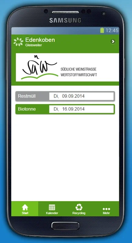 SÜW-WertstoffApp for Android: Simplify Waste Management