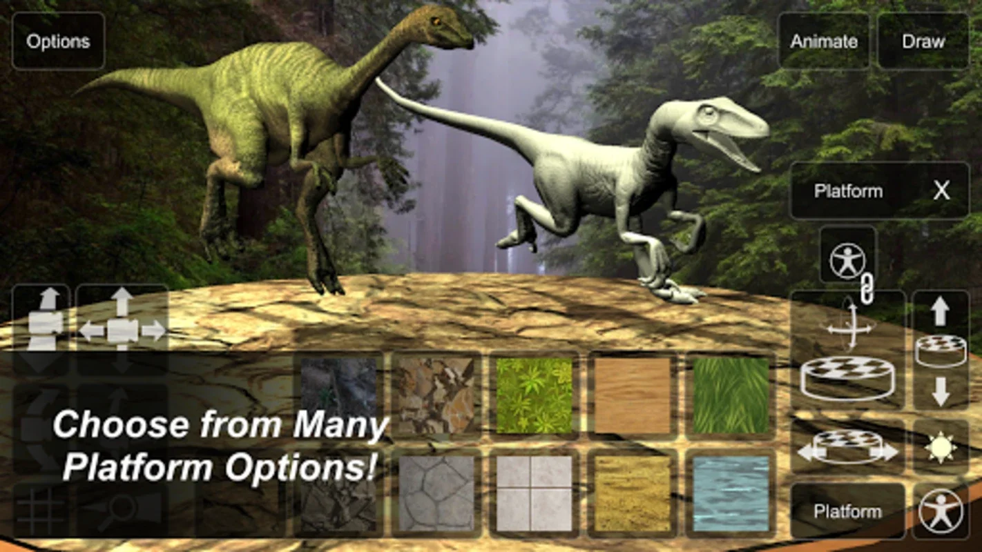 Dinosaur Mannequins for Android - Interactive Dino Sketching