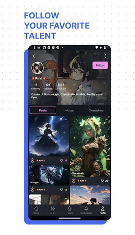 Yodayo for Android: AI Art, Chatbots, and a Thriving Anime Community