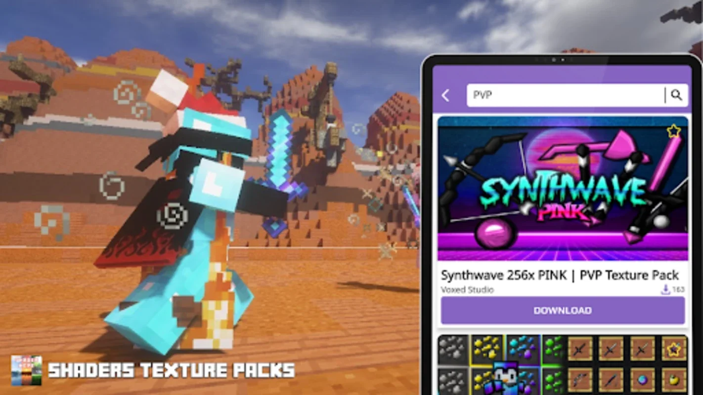 Shaders Texture Packs for MCPE on Android - Free Download