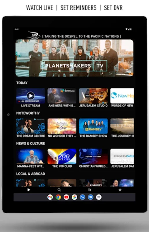 TBN Pacific Live for Android - A Spiritual Connection on the Go