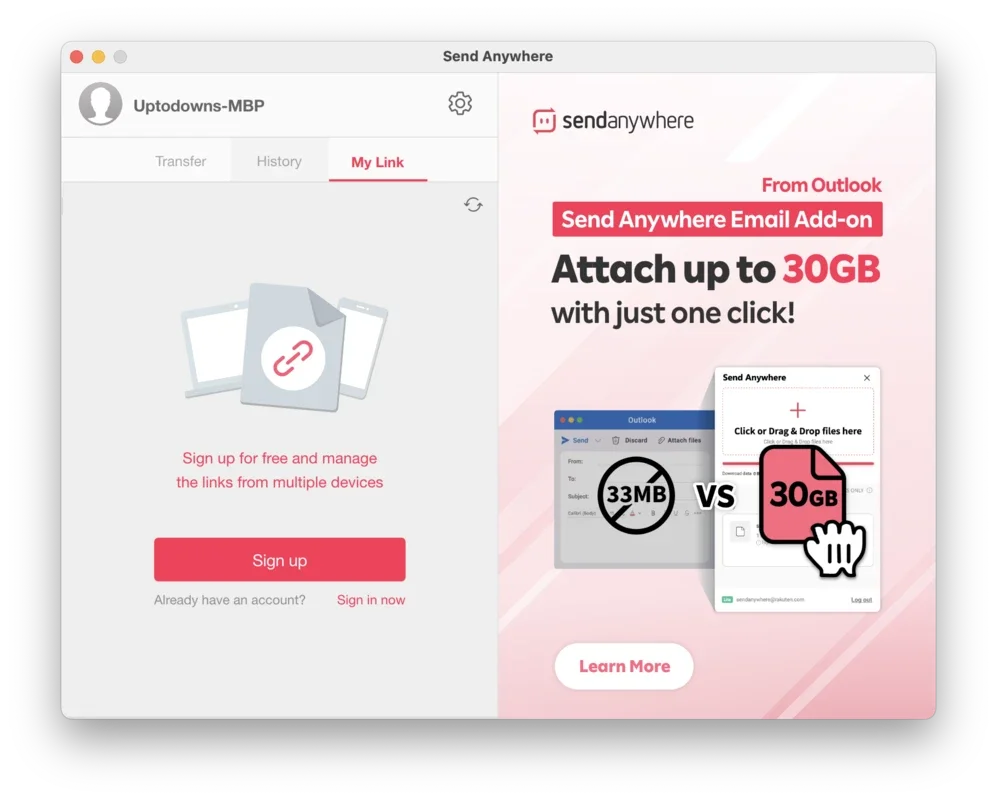 Send Anywhere for Mac - Download it for Free