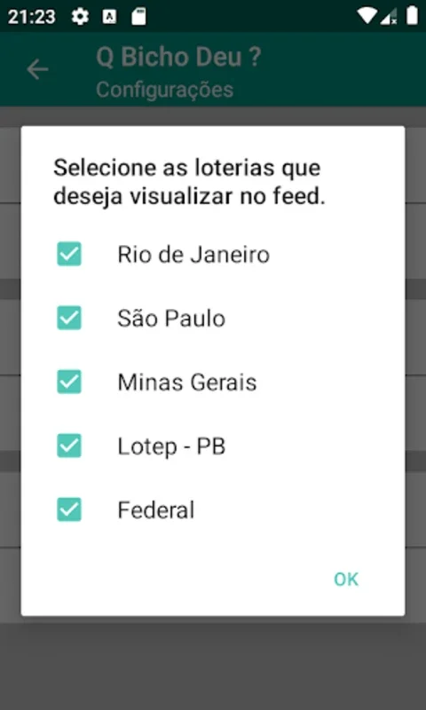 Q Bicho Deu? Resultados Jogo d for Android - Real-Time Lottery Results