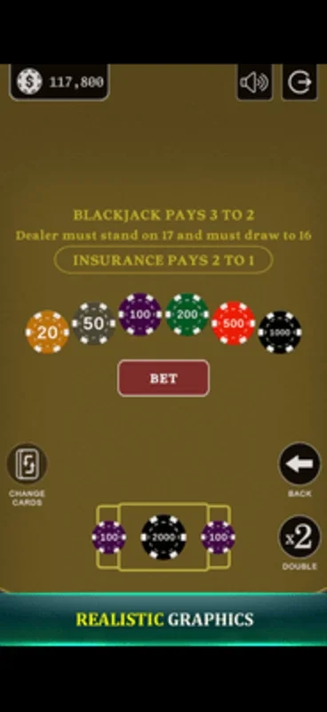 Blackjack 21 - Side Bets for Android - No Downloading Required