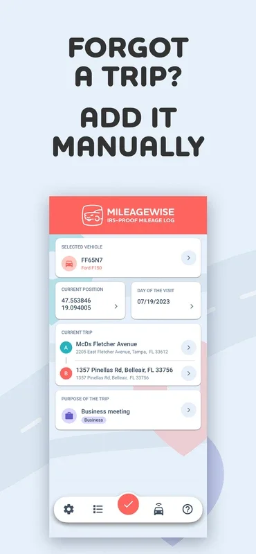 MileageWise for Android - Track Your Trips Effortlessly