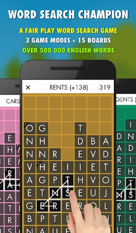 Word Search Champion PRO for Android - Fair-Play Fun