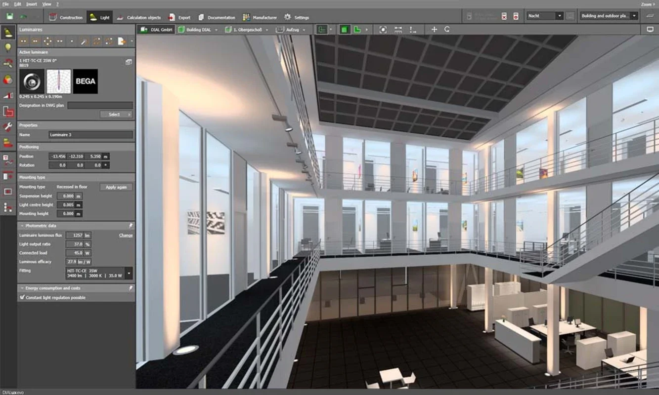 DIALux Evo for Windows - Professional Lighting Design Tool