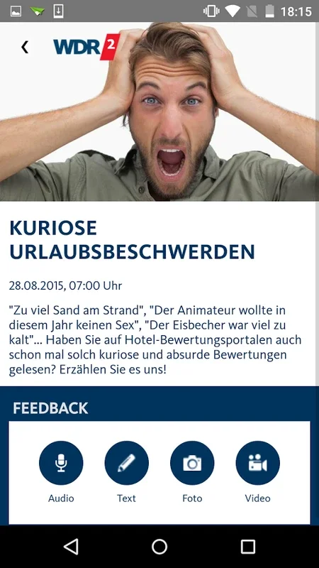 WDR 2 for Android - Unparalleled Radio Experience