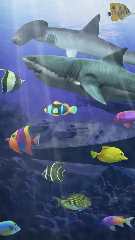 Shark Aquarium for Android - Stunning Underwater Live Wallpaper