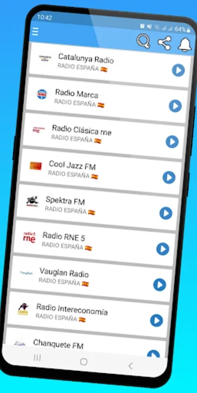 Emisoras de Radio Españolas for Android - Free Live Radio Streaming