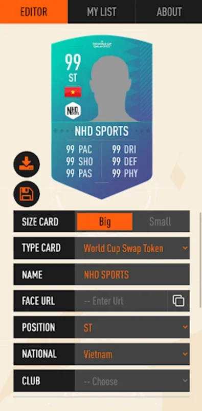 UT Card Creator 23 for Android: Customize Your Ultimate Team Cards