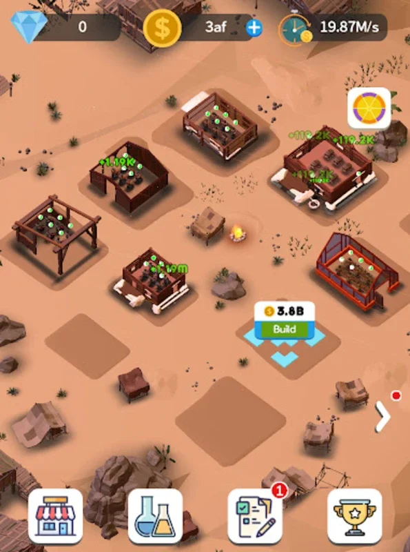 Idle Desert City for Android - Immersive Post-Apocalyptic Simulation