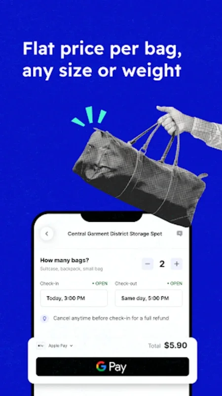 Bounce for Android: Secure Global Luggage Storage