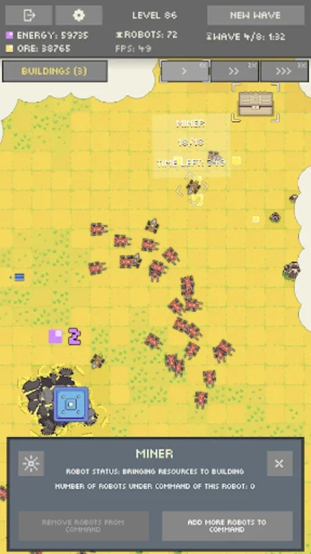 Robot Colony 2 for Android - Strategic Colony Building and Defense