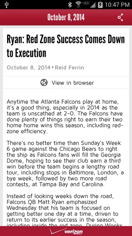 Falcons for Android - The Ultimate Fan Experience