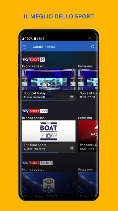 NOW TV (Italy) for Android - Enjoy Premium Content