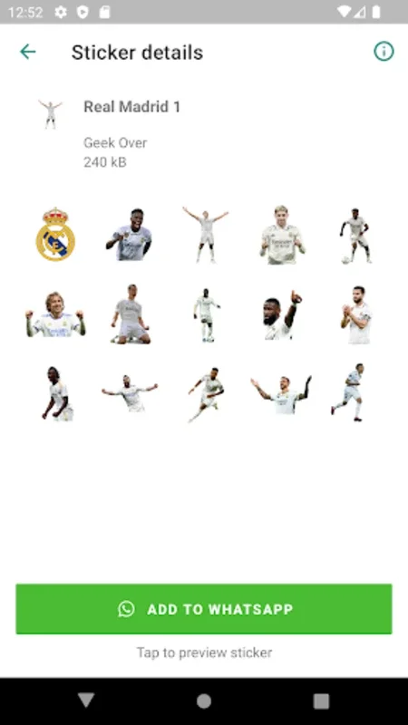 Real Madrid Stickers for Android - Express Your Fan Pride