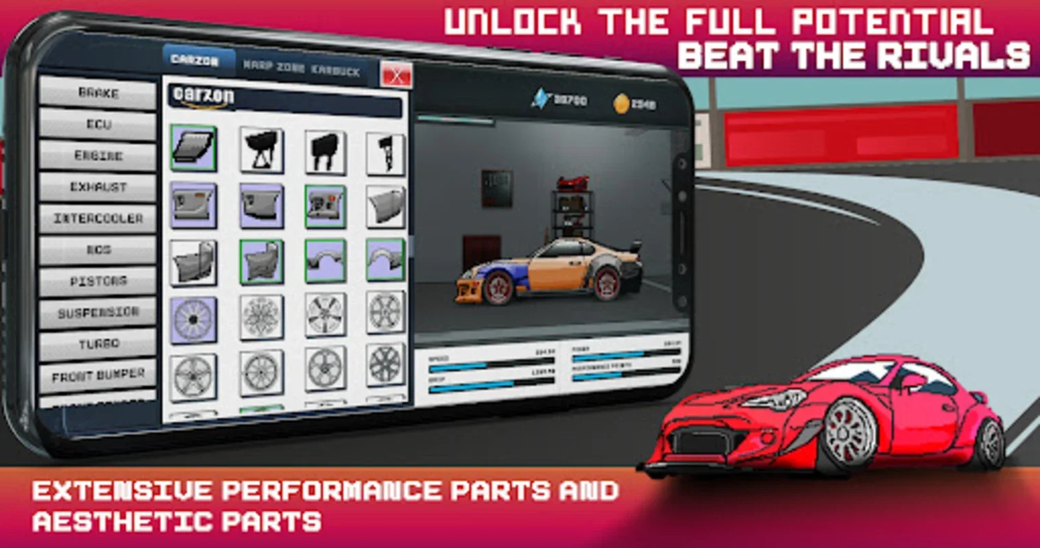 Pixel X Racer for Android - Immerse in Retro Drag Racing