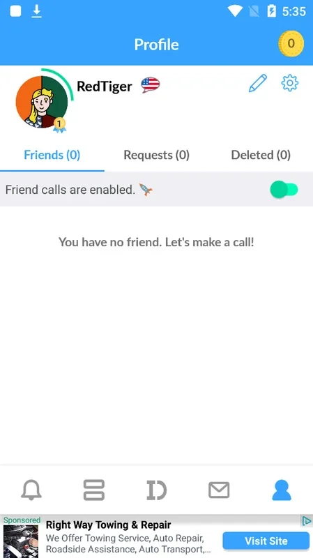 BlindID for Android - Anonymous Calls and Friend Discovery