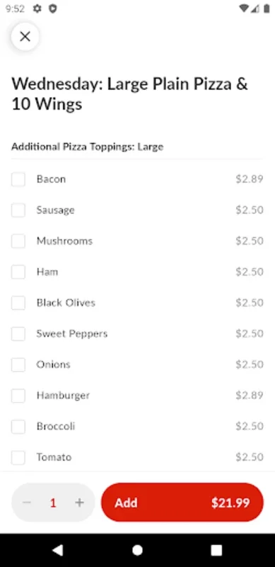 CC's Pizza To Go for Android - Simplify Pizza Ordering