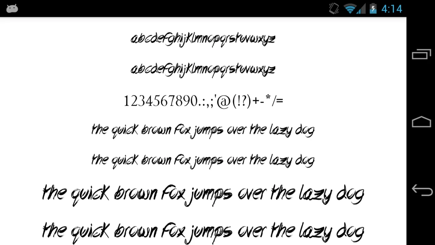 Brush Fonts 50 for Android - Enhance Messaging