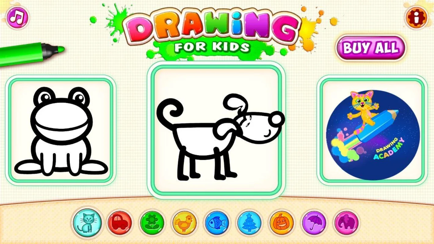 Drawing for Kids! Coloring Games for Android Toddlers