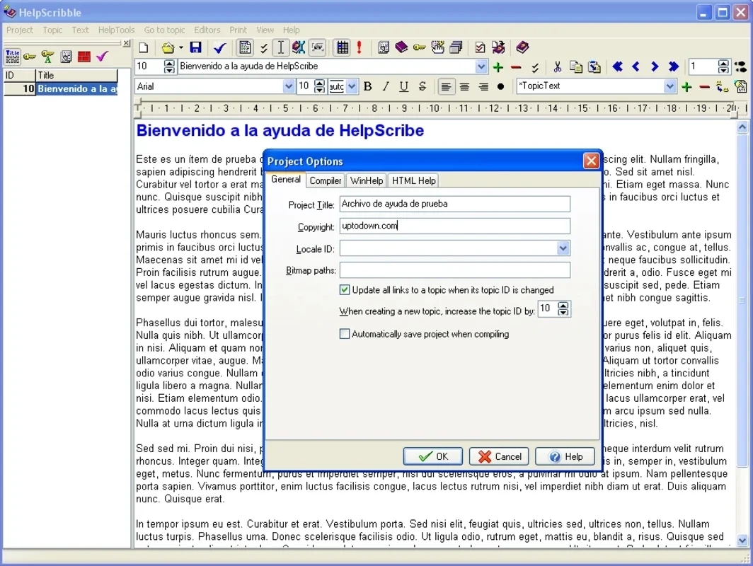 HelpScribble: Easy Help File Creation for Windows