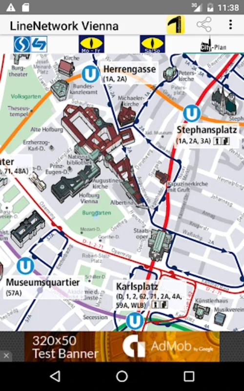 LineNetwork Vienna for Android - Seamless City Navigation