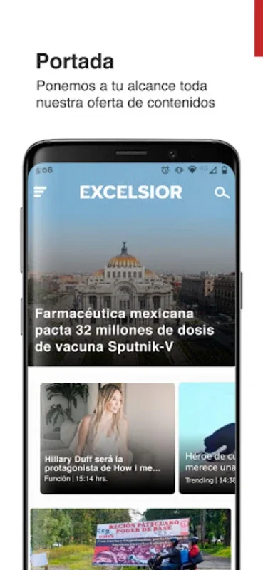 Excélsior for Android: Comprehensive News App