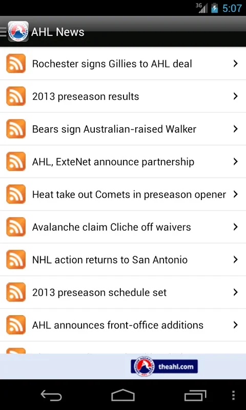 AHL for Android - The Ultimate Hockey App