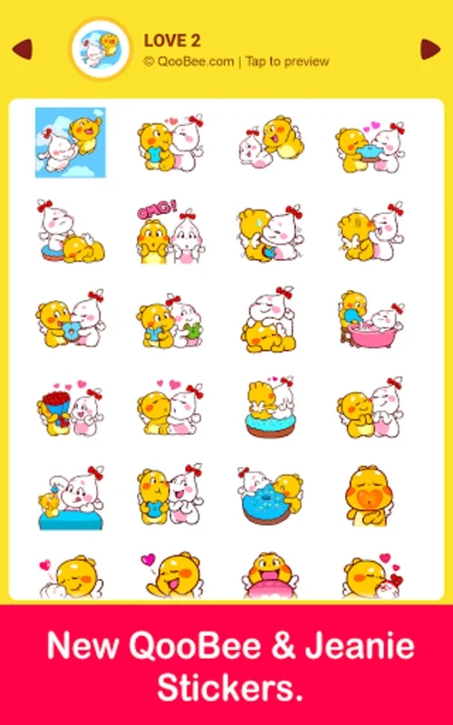 Qoobee Agapi Stickers for WhatsApp on Android - No Downloading Required