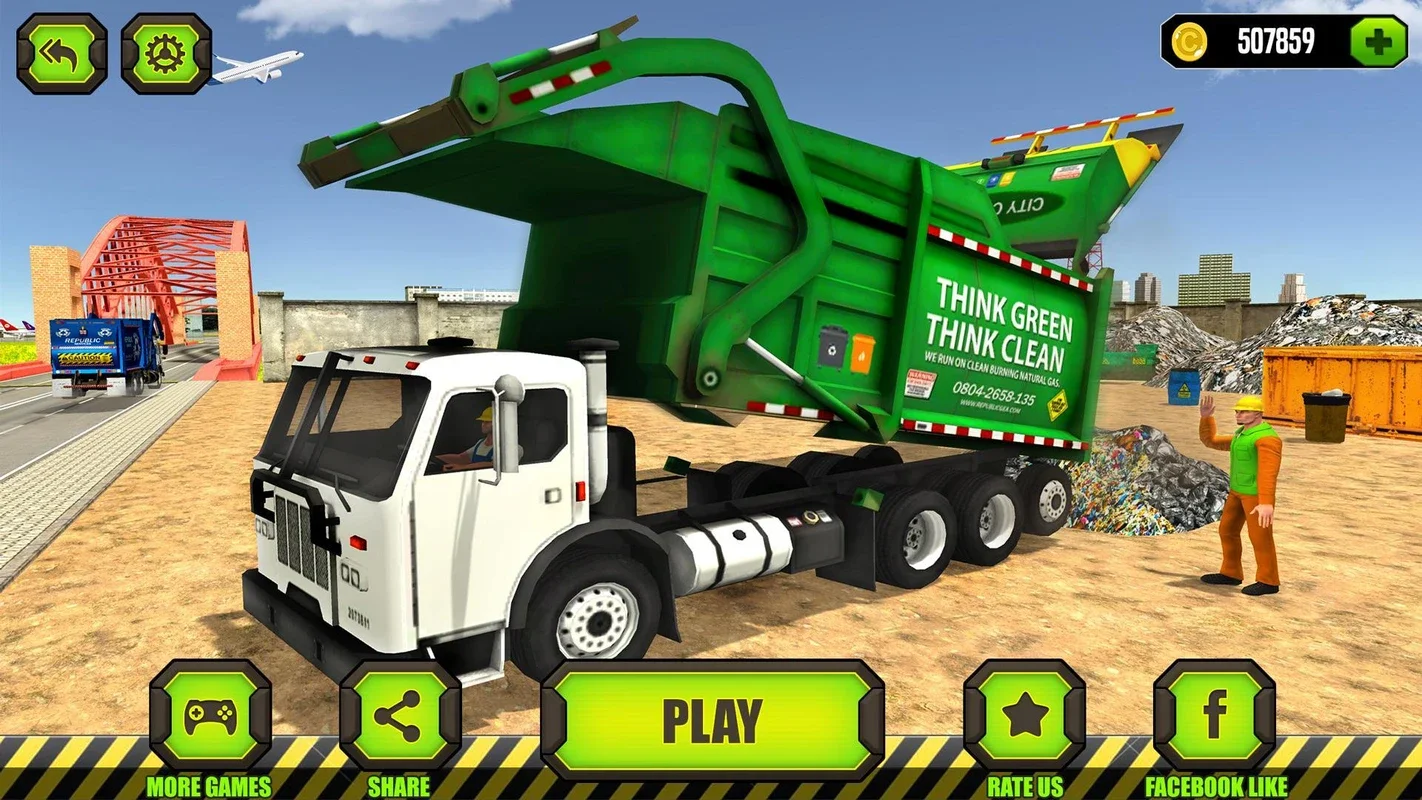 Trash Dump Truck Driver for Android: Fun Trash Collection